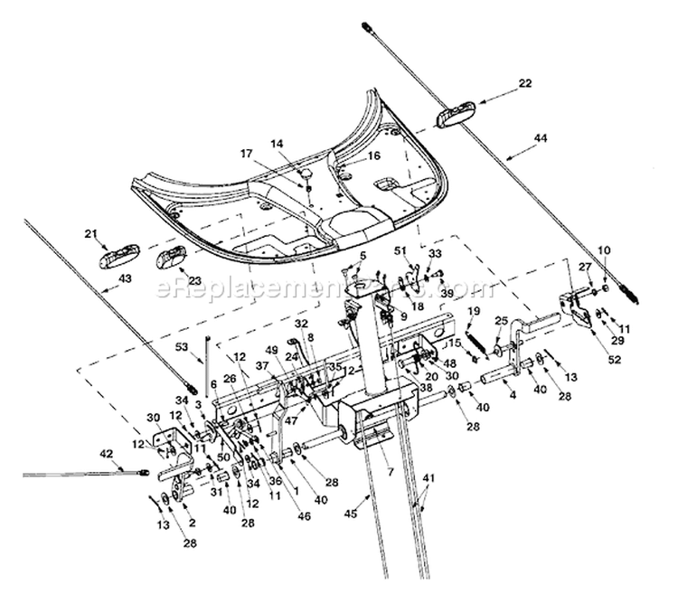 Page G Diagram and Parts List for 13B-325-401 2001 Yard Man Lawn Tractor